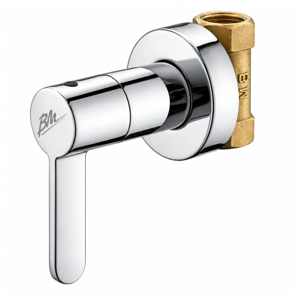 GRUPO PARA DUCHA MONOBLOCK CROMADO LINEA IDEAL REF. CS90302A MARCA BM