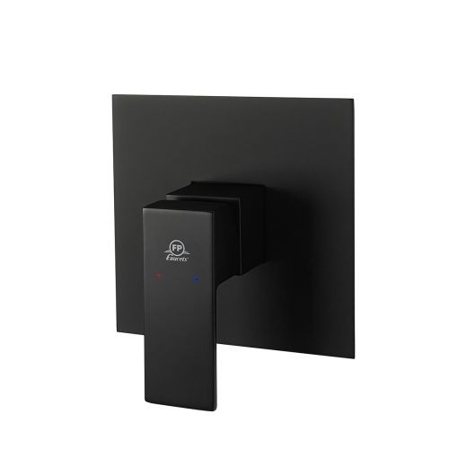 GRUPO PARA DUCHA MONOMANDO BLACK QUADRA MATE SIN REGADERA REF. 32GDU0391 MARCA FP
