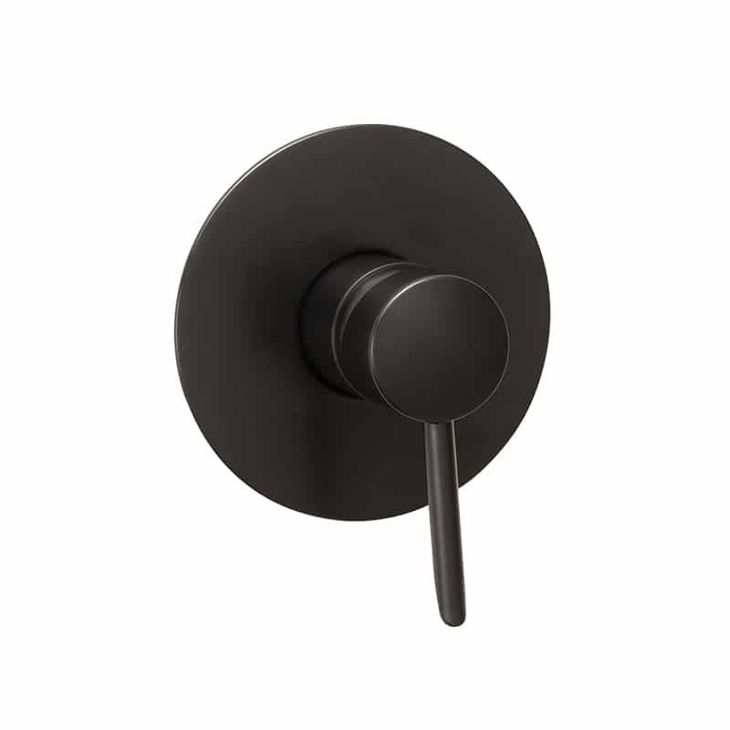 GRUPO PARA DUCHA REDONDA MONOMANDO 1 FUNCION LINEA CORAL NEGRO SINTRA REF. KUBO-120 MARCA KUBO