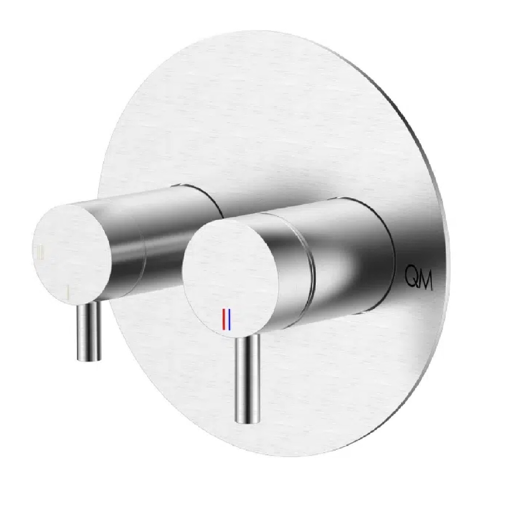 GRUPO PARA DUCHA MONOMANDO REDONDA 2 FUNCIONES SERIE MIRA SATIN REF. 14.700.4004 ST QUALITY METAL