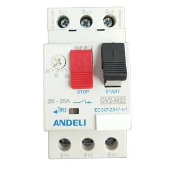 GUARDAMOTOR MANDO DE 20 -25 A MOD. GV2-M22 REF. CON03029 COD.305893 MARCA ANDELI