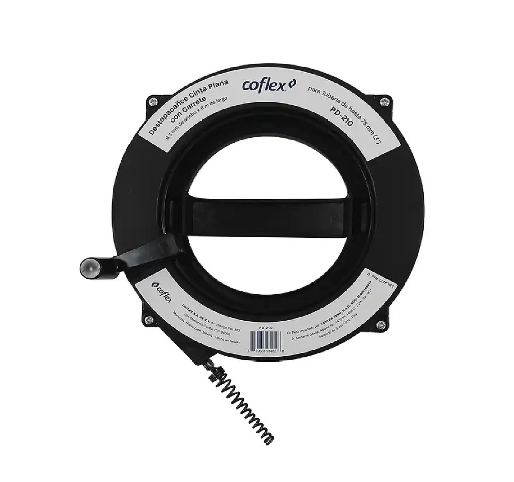 GUAYA / DESTAPACAÑERIA CINTA PLANA CARRETE 6.3MM X 6MTS REF. PD-210 MARCA COFLEX