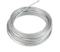 GUAYA DE ACERO GALVANIZADA 6 X 7 FORRADA 4 MM - 6 MM POR METRO REF. 340318 MARCA EMICA