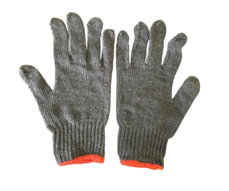 GUANTE TEJIDO SIN PUNTO PVC (COLOR GRIS) MARCA GUANTCA