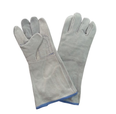 GUANTE DE CARNAZA PARA SOLDAR FORRADO 16" REF. GSF16 / GDFM16 MARCA GUANTCA