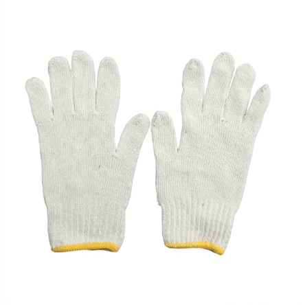 GUANTE TEJIDO SIN PUNTO PVC COLOR BLANCO MARCA GUANTCA