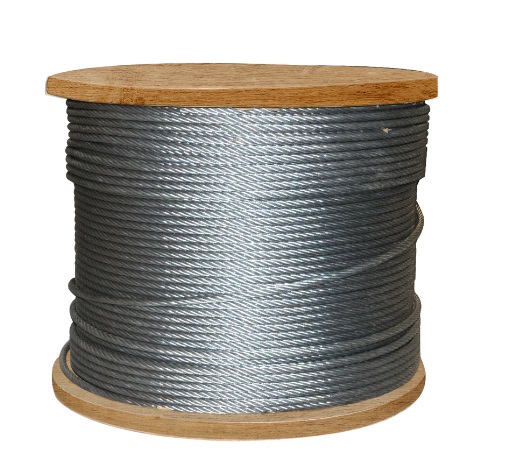 GUAYA DE ACERO GALVANIZADA 6 X19 ALMA DE ACERO 1/8 " POR METRO REF.G-AG67AF18 MARCA TRITON ( MEJIA )