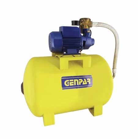 HIDROCOMPACTO DE 50 LTS + BOMBA PERIFERICA DE 0.50 HP 110 V REF. GHC-050A-050 MARCA GENPAR