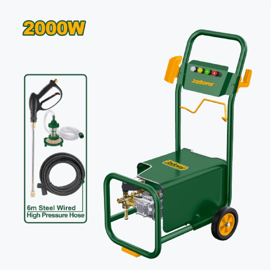 HIDROLAVADORA / HIDROJET ELECTRICA 2000 W 110V 60 HZ 1305 PSI REF.UJDHP1A11 / 207326 MARCA JADEVER