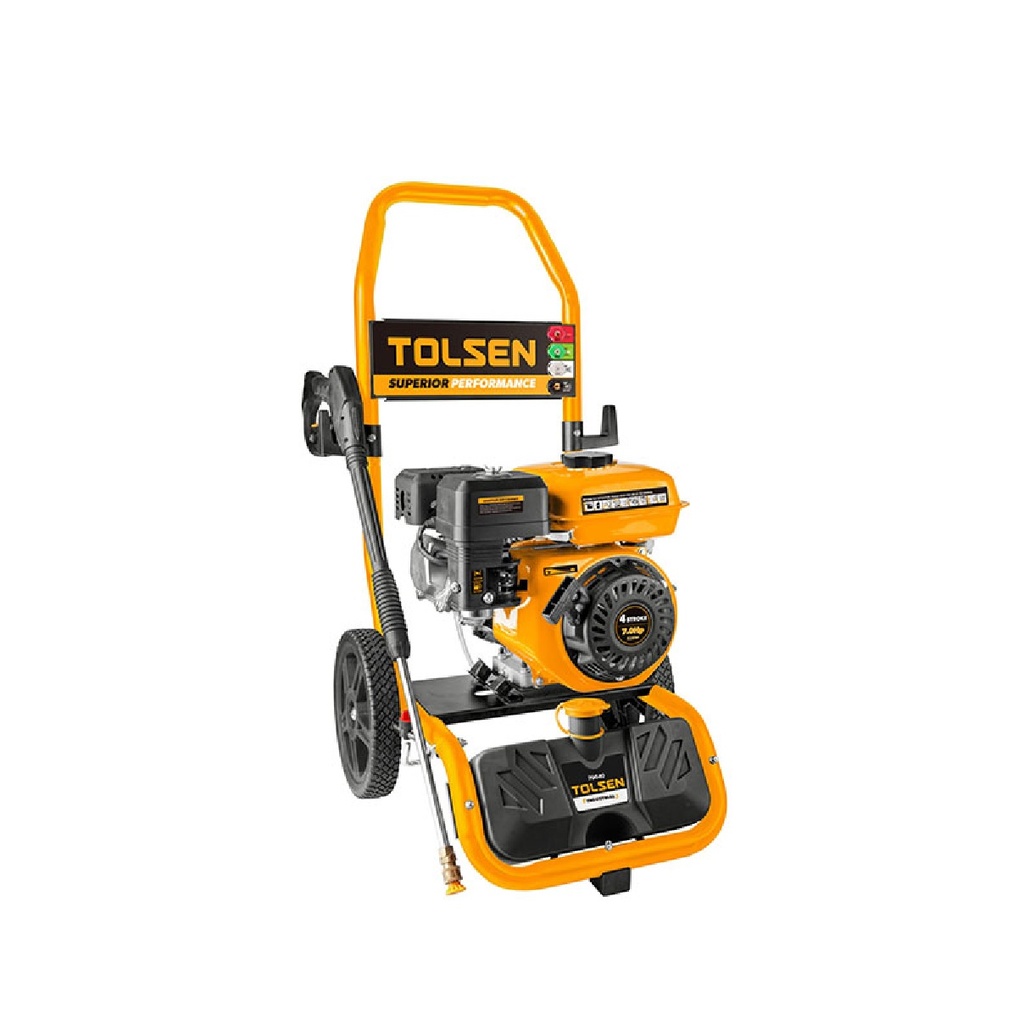 HIDROLAVADORA / HIDROJET A GASOLINA DE 2900 PSI 8 L / MIN 7 HP CON CARRO REF. 79640 MARCA TOLSEN