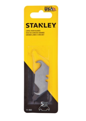 HOJA DE CUCHILLA PARA EXACTO DE REPUESTO 5 PZAS P/ASBESTO REF. 11939 MARCA STANLEY