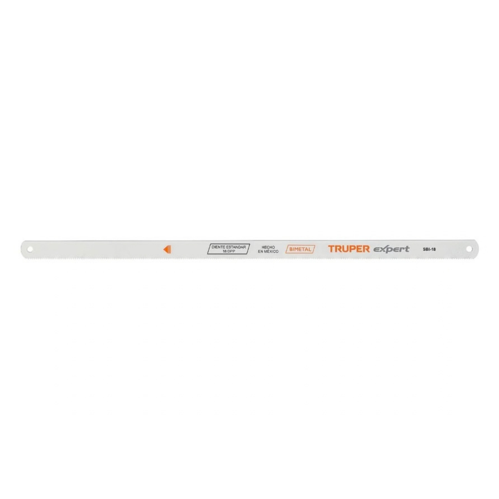 HOJA DE SEGUETA PARA ARCO 18 DIENTES ESTANDAR BIMETALICAS MOD. SBI-18 REF. 18100 MARCA TRUPER