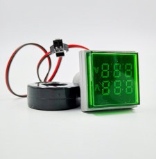 INDICADOR DE VOLTAJE AD101-22VMS VERDE AC20-500V CUADRADO REF. CON14485 MARCA ANDELI