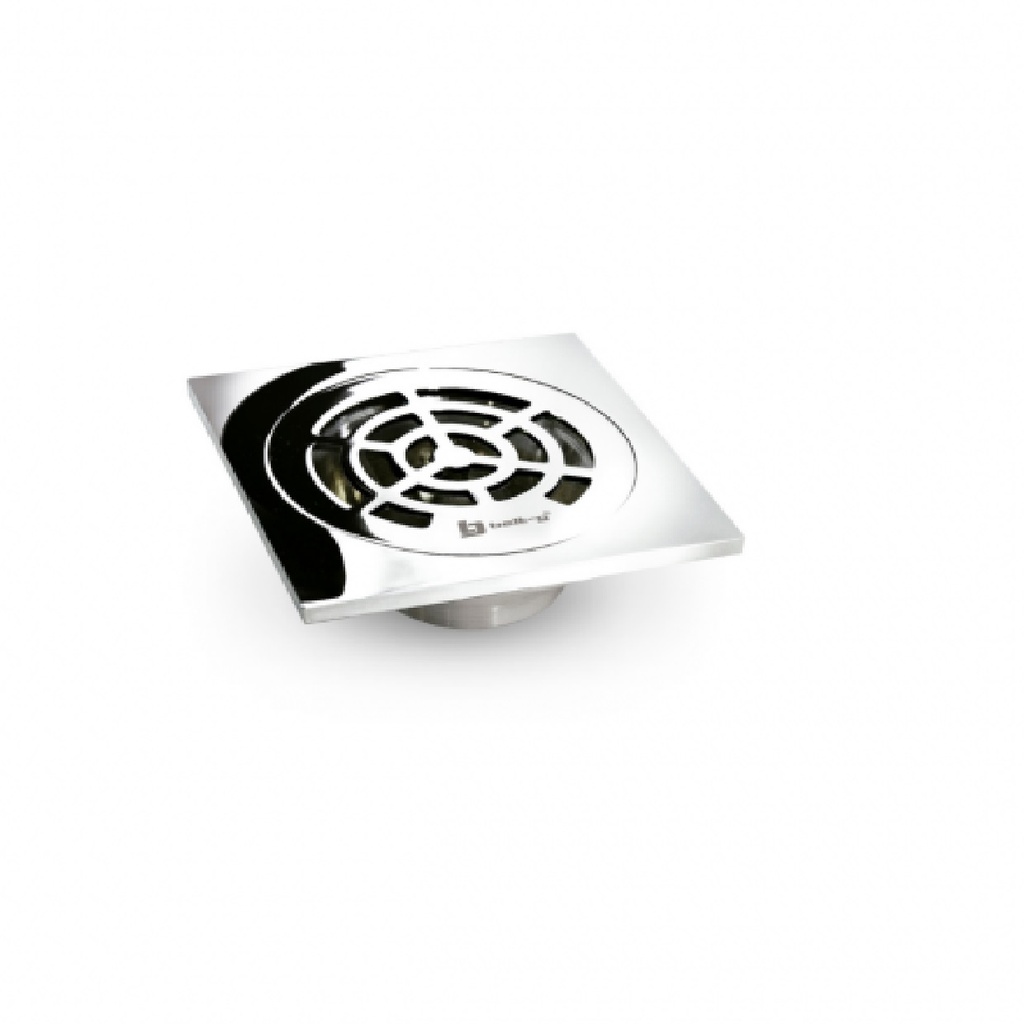 INODORO CUADRADO 10 CM CROMADO CON CUELLO REF. GRI-0147 MARCA BELT-G