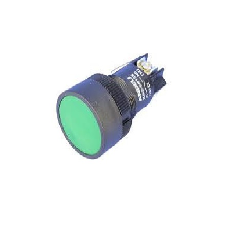 INTERRUPTOR DE BOTON VERDE 1 NC+1 NO REF. CON14187 MARCA ANDELI