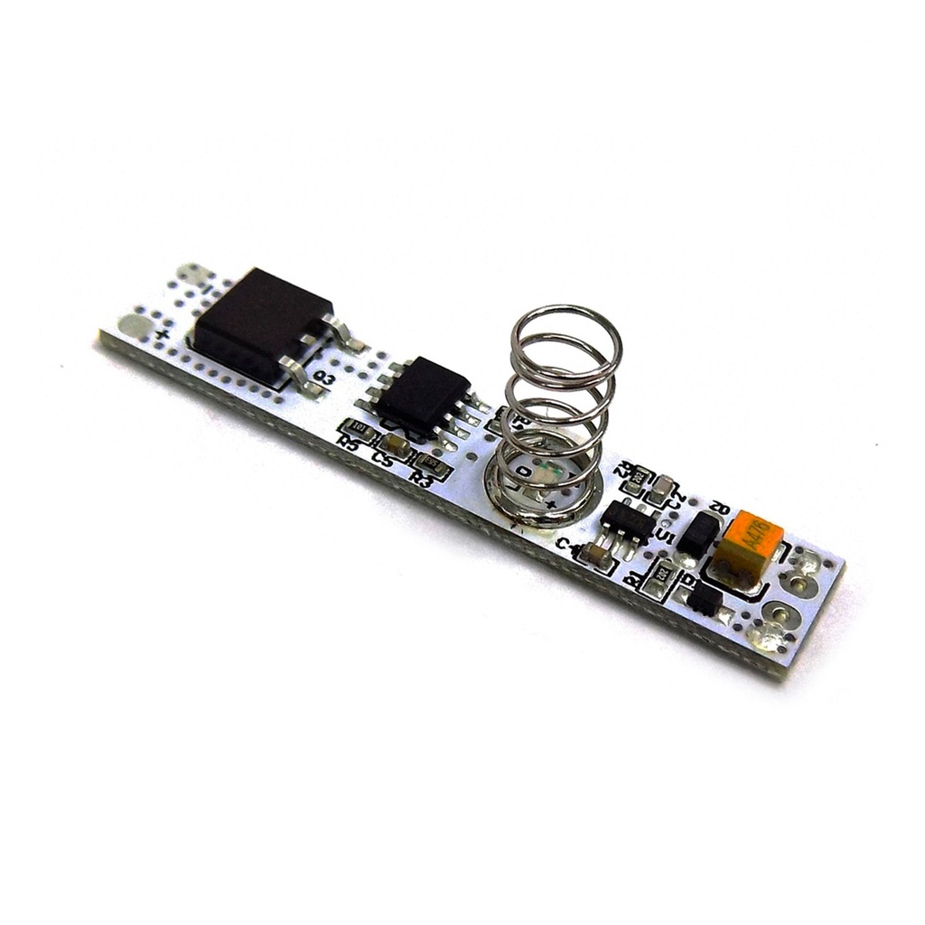 INTERRUPTOR CON SENSOR TACTIL 12V 2 AMP PARA CINTA LED EN PERFIL ALUMINIO REF. ILU.06.01 MARCA BARI