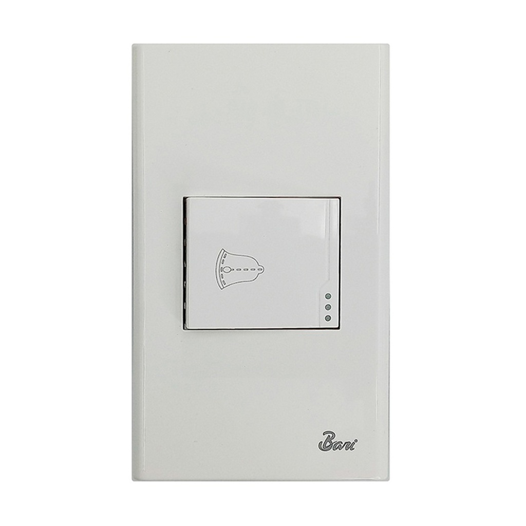 INTERRUPTOR TIMBRE SERIE SEMPLICE COLOR BLANCO REF. INT-01.04 MARCA BARI