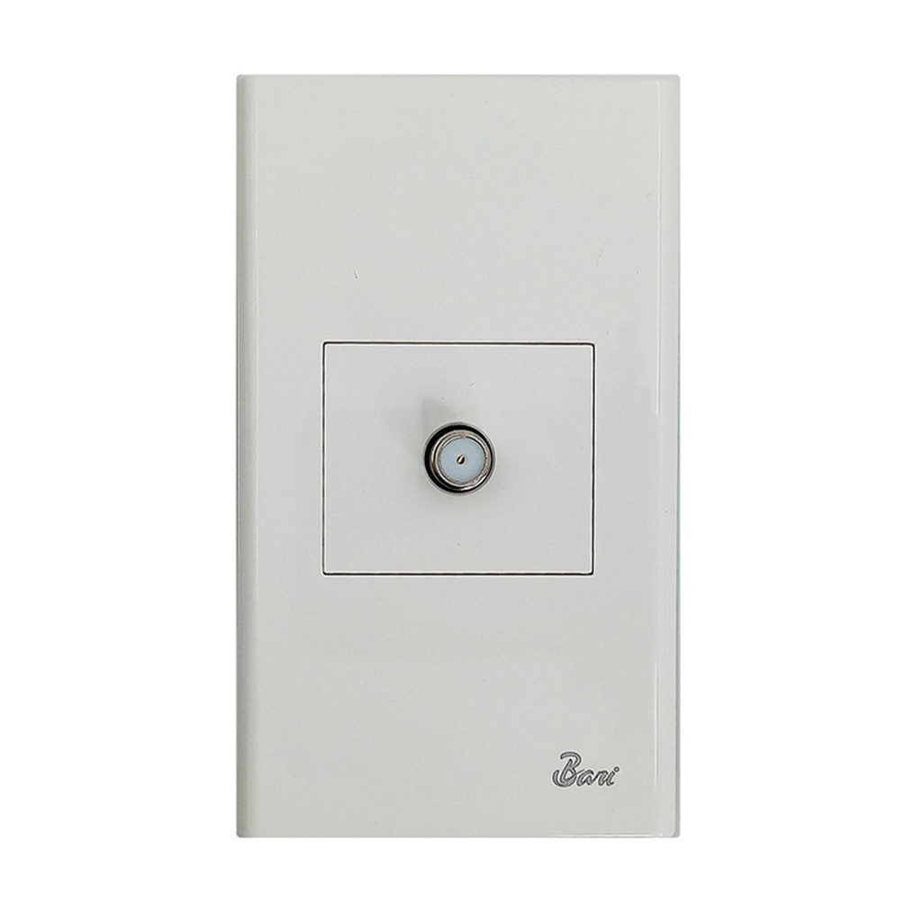 TOMA PARA TV SERIE SEMPLICE COLOR BLANCO REF. INT-01.06 MARCA BARI