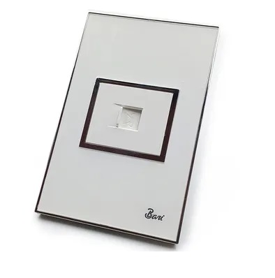 TOMA PARA TELEFONO SERIE BIANCO COLOR BLANCO C/ CROMADO REF. INT-04.05 MARCA BARI