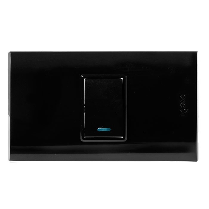 INTERRUPTOR SENCILLO COLOR NEGRO REF. B512S-B MARCA IGOTO
