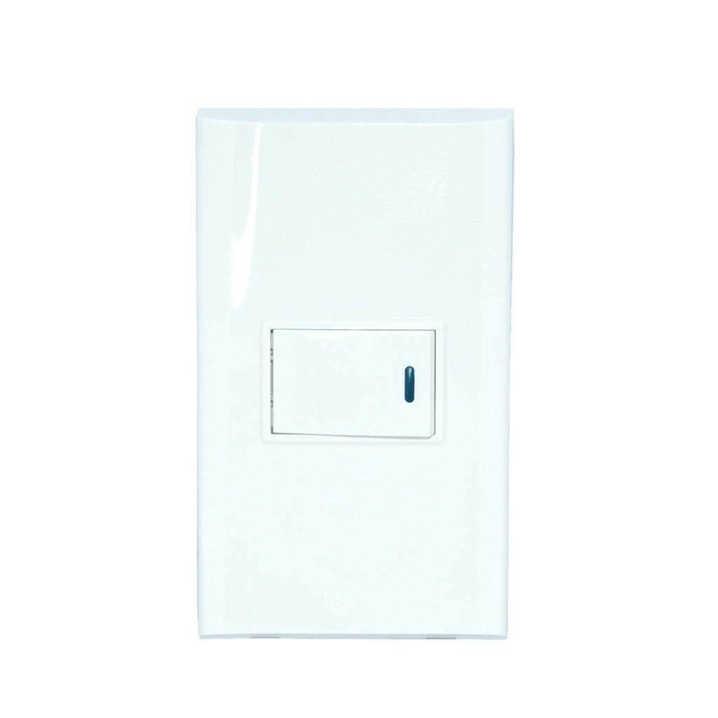 INTERRUPTOR SENCILLO COLOR BLANCO REF. B512S-W MARCA IGOTO