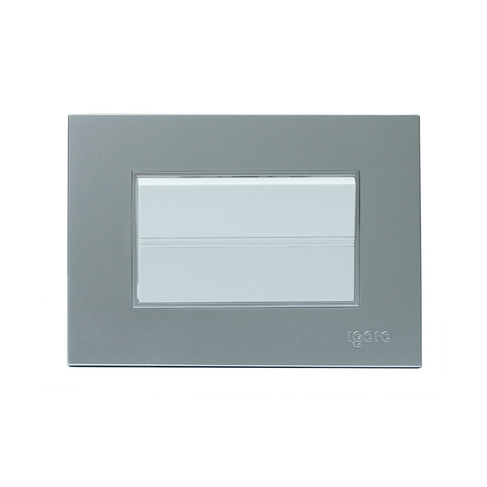 INTERRUPTOR SENCILLO COLOR PLATEADO REF. Z512-S MARCA IGOTO
