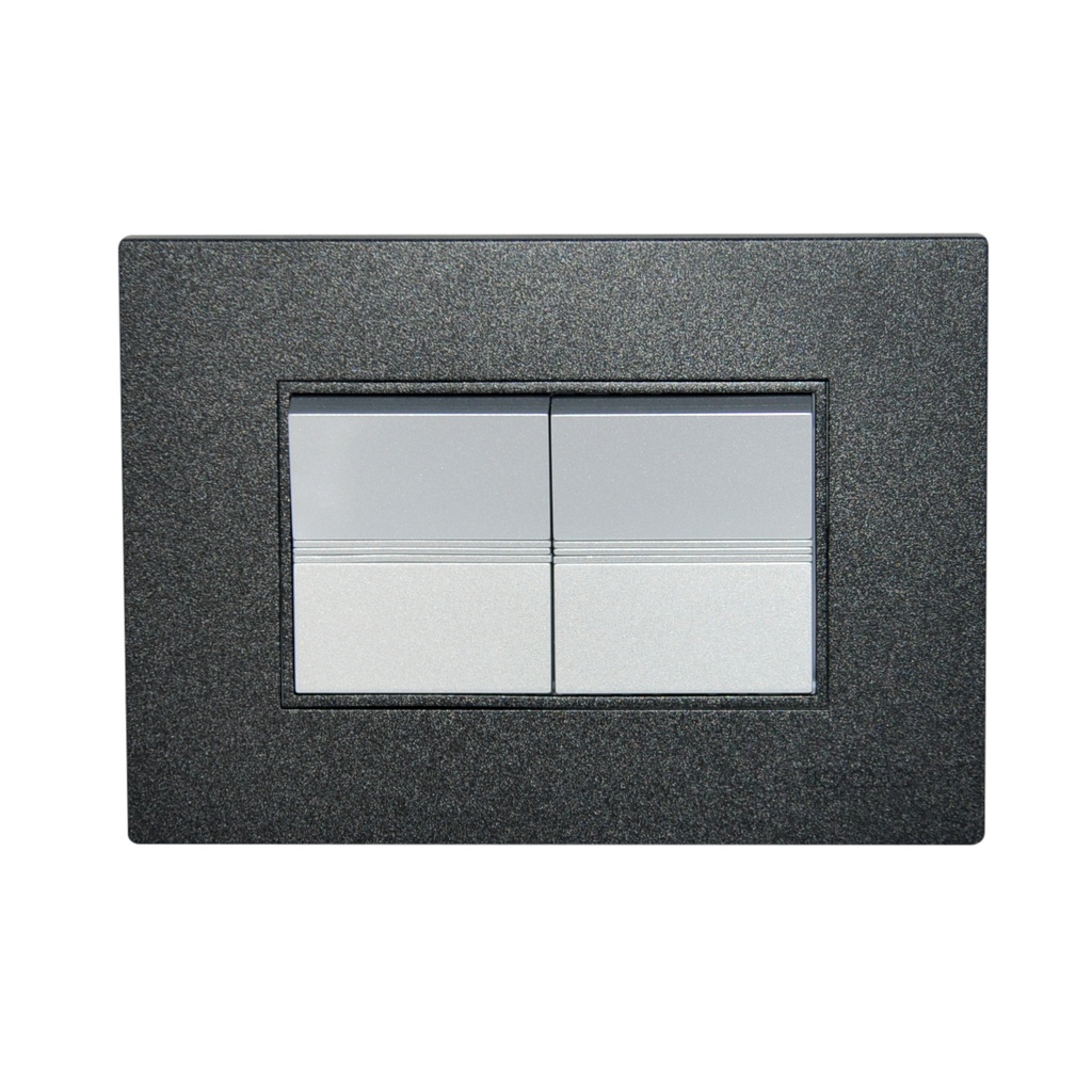 INTERRUPTOR DOBLE COLOR NEGRO REF. Z514-B MARCA IGOTO
