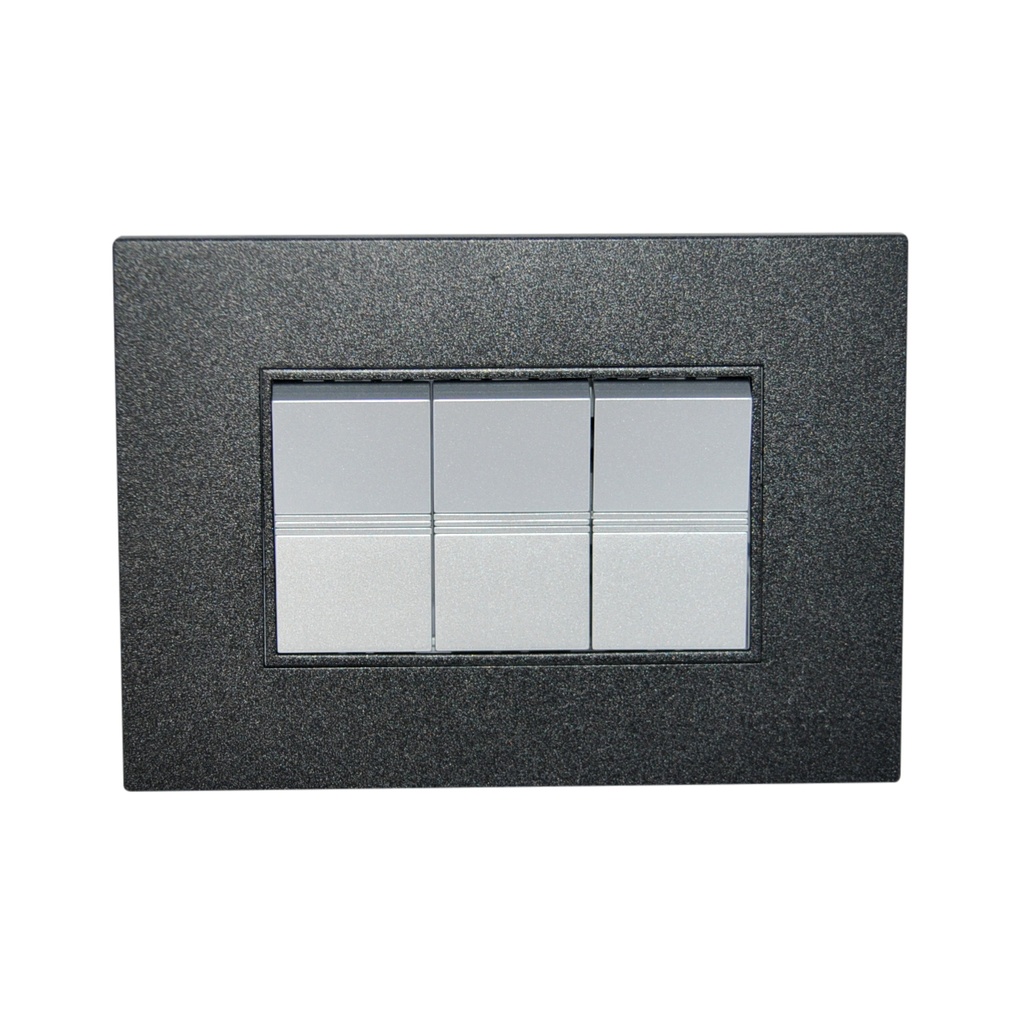 INTERRUPTOR TRIPLE COLOR NEGRO REF. Z516-B MARCA IGOTO