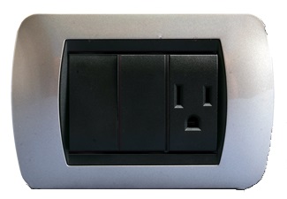 INTERRUPTOR + TOMA T/SILVER REF. BV2230 MARCA SKD3