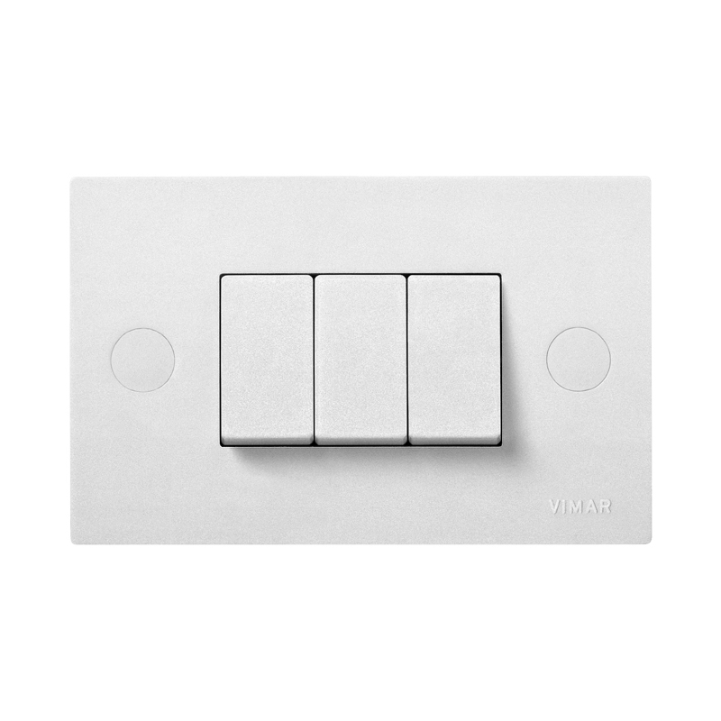 INTERRUPTOR TRIPLE 1P 10 AX 120-250V REF-06080 SERIE BLOCK MARCA VIMAR