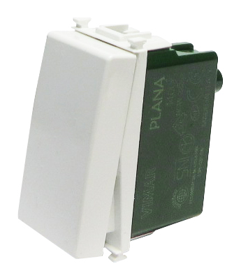 INTERRUPTOR / CONMUTADOR SENCILLO "3WAY" 1P 10 AX 120-250V ILUMINABLE PLANA REF. 14004 MARCA VIMAR