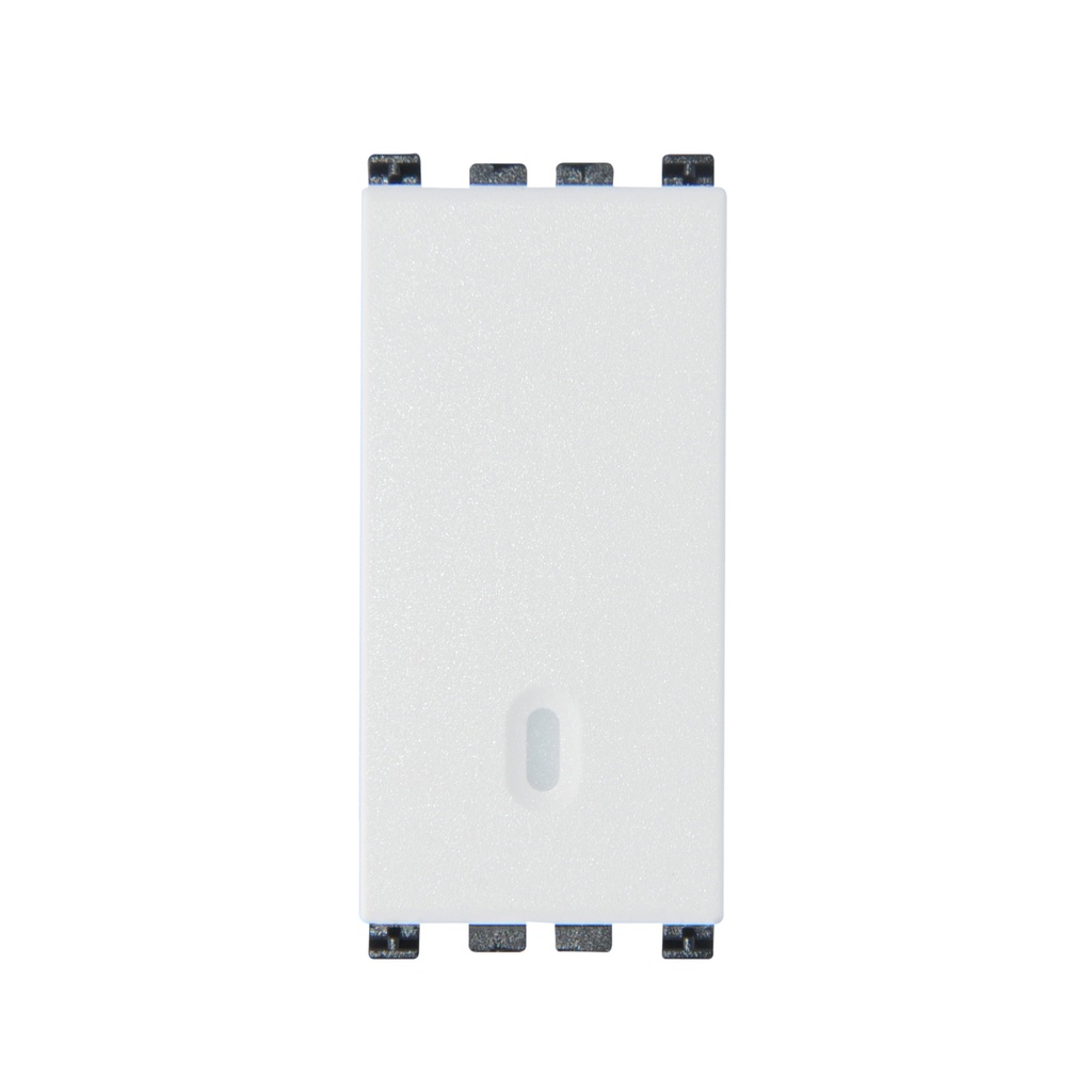INTERRUPTOR SENCILLO ( TACO ) 1P 10 AX 120-250V COLOR BLANCO SERIE ARKE REF. 19001.B MARCA VIMAR