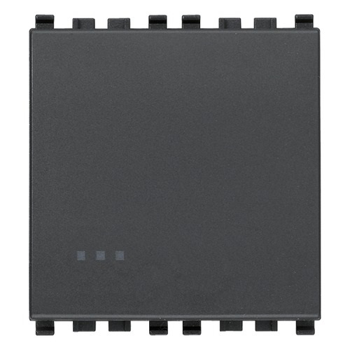 INTERRUPTOR SENCILLO (TACO) 2 MODULOS 1P 16 AX 120-250V GRIS SERIE EIKON REF.20001.2 MARCA VIMAR