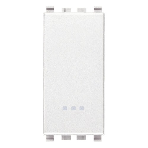 INTERRUPTOR SENCILLO ( TACO ) 1P 16 AX 120-250V COLOR BLANCO SERIE EIKON REF. 20001/B MARCA VIMAR