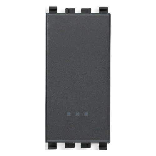 INTERRUPTOR SENCILLO ( TACO ) 1P 16 AX 120-250V COLOR GRIS SERIE EIKON REF. 20001 MARCA VIMAR