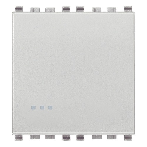 INTERRUPTOR SENCILLO (TACO) 2 MODULOS 1P 20 AX 120-250V NEXT SERIE EIKON REF.20002.2.N MARCA VIMAR