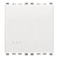INTERRUPTOR CRUZADO (TACO) 2 MOD. 1P 16 AX 120-250V "4WAY" BLANCO SERIE EIKON REF. 200013.2/B VIMAR