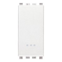 INTERRUPTOR CRUZADO ( TACO ) 1P 16 AX 120-250V "4WAY" BLANCO SERIE EIKON REF. 200013/B MARCA VIMAR