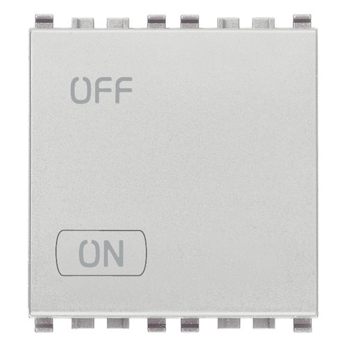 INTERRUPTOR SENCILLO ( TACO ) 2 MOD. 2P 20 AX 120-250V COLOR NEXT EIKON REF. 20016.2.B MARCA VIMAR