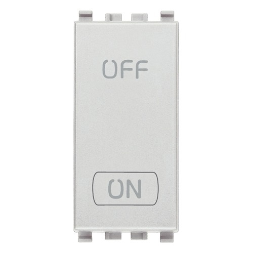INTERRUPTOR SENCILLO ( TACO ) 2P 20 AX 120-250V COLOR NEXT SERIE EIKON REF. 20016.N MARCA VIMAR