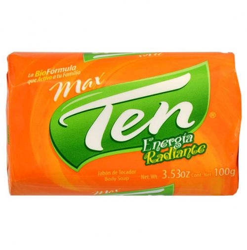 JABON DE TOCADOR FRAGANCIA ENERGIA RADIANTE 100 GR UNIDAD REF. 00653 MARCA MAX TEN