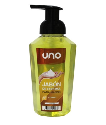 JABON DE ESPUMA PARA MANOS CITRINO 400 ML REF. UNOA4040400 MARCA UNO