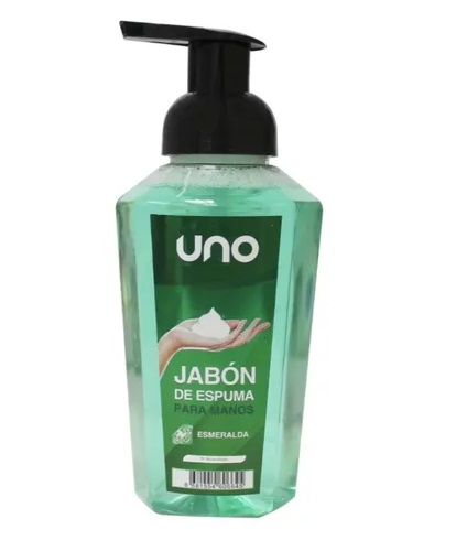 JABON DE ESPUMA PARA MANOS ESMERALDA 400 ML REF. UNOA4050400 MARCA UNO