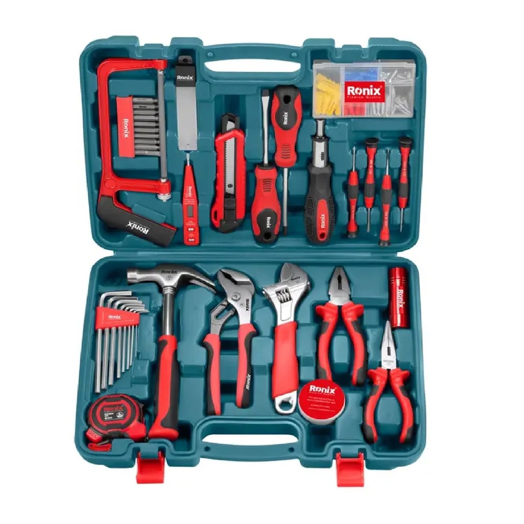 JUEGO DE HERRAMIENTAS MANUALES MALETIN 39 PZAS REF. RS-0004 MARCA RONIX