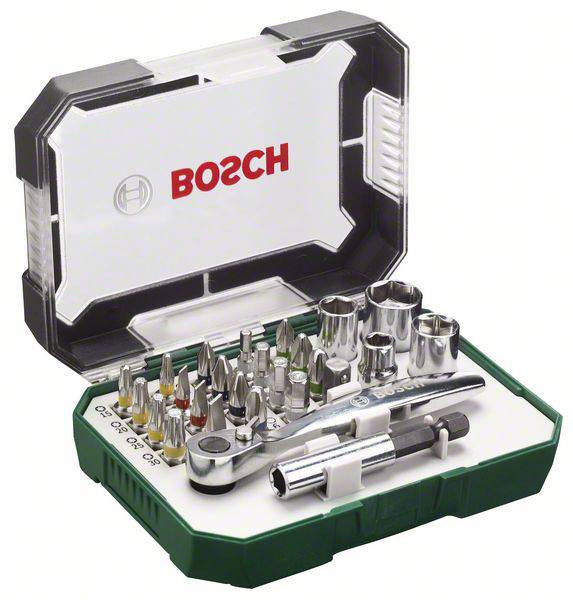JUEGO DE PUNTAS Y DADOS 26 PZAS REF. 2607017322 / 870173 MARCA BOSCH