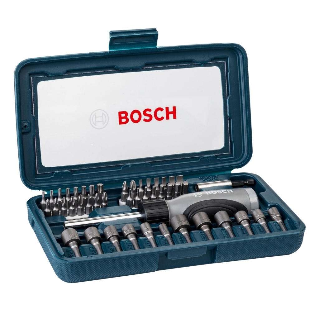 JUEGO DE PUNTAS Y DADOS 46 PZAS REF. 2607017399 /227010  COD. 870364 MARCA BOSCH