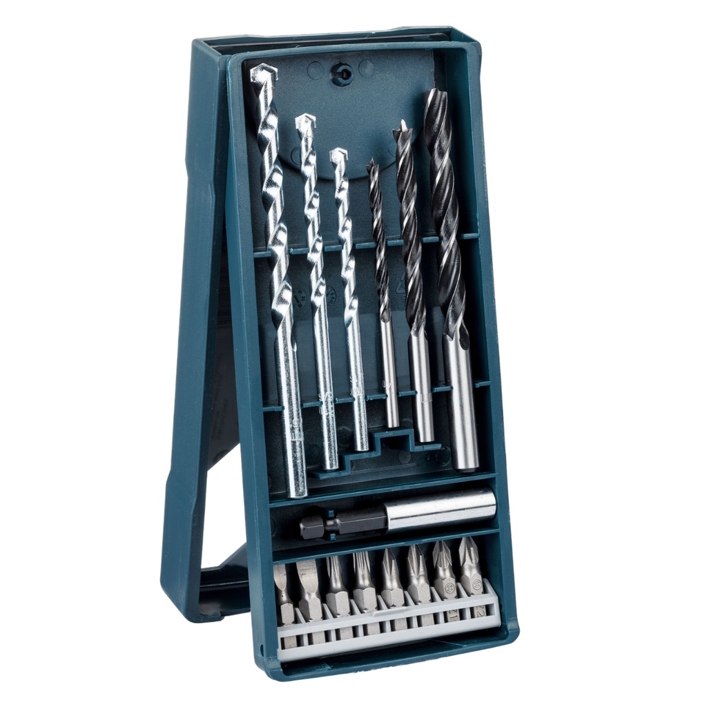 JUEGO DE BROCAS / MECHAS Y PUNTAS 15 PZAS REF. 2607017408 / 870717 / 227102 MARCA BOSCH