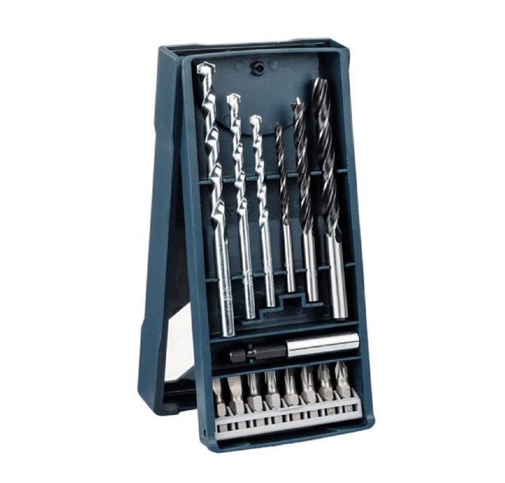 JUEGO DE BROCAS / MECHAS Y PUNTAS 15 PZAS REF. 2607017408 / 870717 / 227102 MARCA BOSCH