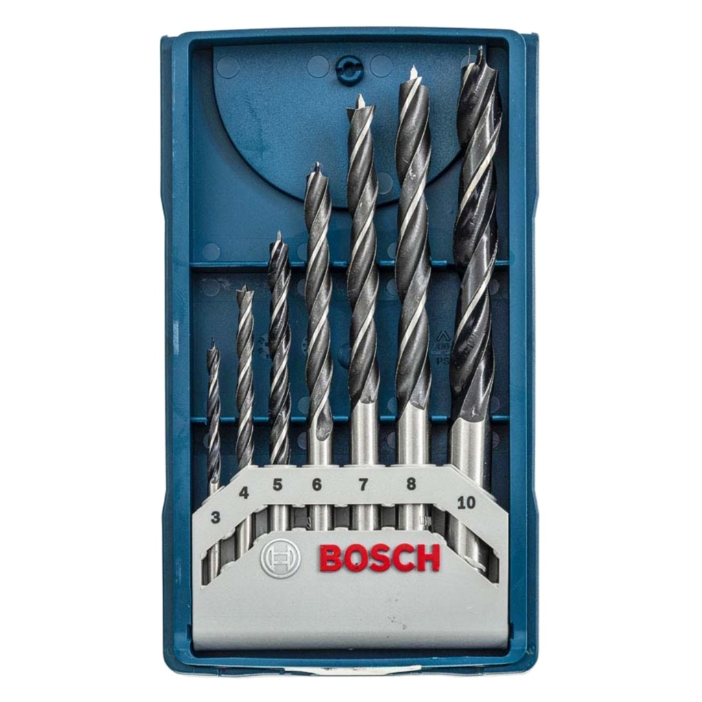 JUEGO DE BROCAS P/MADERA 7 PZAS (3-4-5-6-7-8-10MM) REF. 2607017505 / 870128 MARCA BOSCH