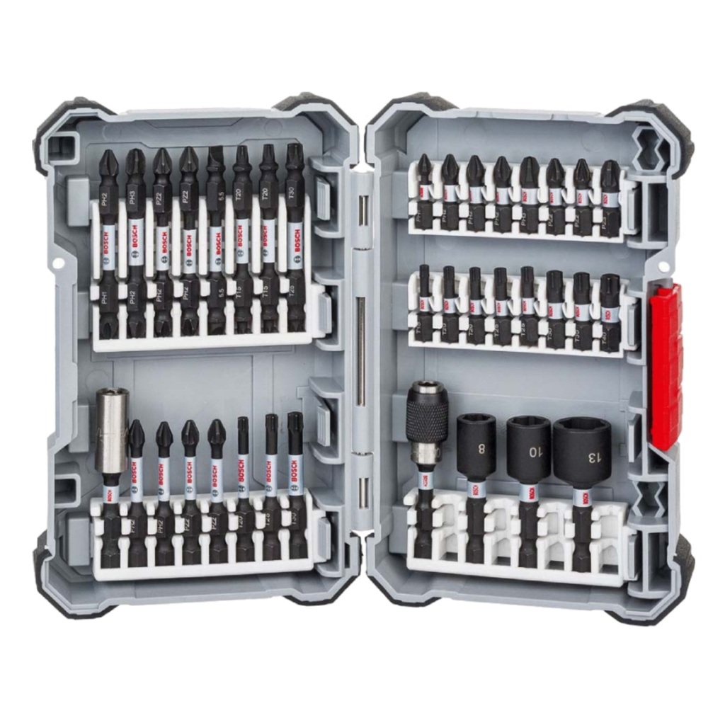 JUEGO DE PUNTAS Y DADOS 36 PZAS REF. 2608522365 / 870403 / 851558 MARCA BOSCH
